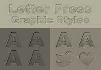 Designtnt - Letter Press Ai Graphic Style