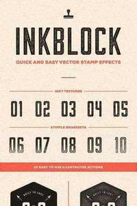 Inkblock - Illustrator Actions - CM 38667