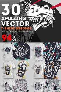 30 Amazing Vector T-shirt Designs