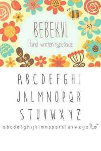 CM - Bebekvi TTF hand written typeface
