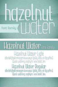 CM - Hazelnut Water Font Family