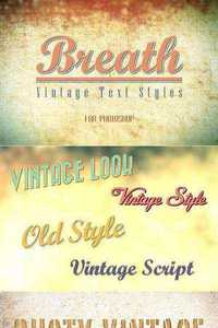 CM - Breath - Vintage Text Styles 6593