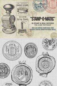 56 Vintage Stamp and Seal PS Brushes