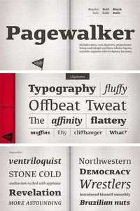 Pagewalker Font Family - 6 Fonts