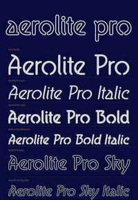 Aerolite Pro - Rounded Neon Font Family