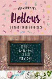 Hellous Typeface with EXTRAS