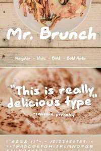 Mr. Brunch - Handmade Typeface