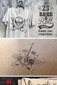 Set of 23 Rock and Roll Elements