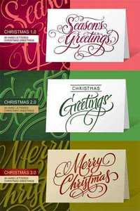 FontMaker - Christmas 1.0, 2.0 & 3.0 Hand Lettered Greetings