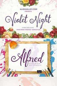 Violet Night Typeface