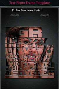 GraphicRiver Text Photo Frame Template 10488491