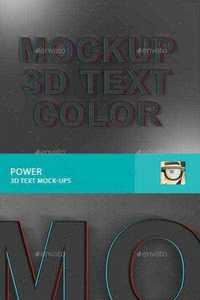 Graphicriver Power 3D Text Mock-Ups 11257101