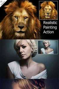  Realistic Painting - Ps Action