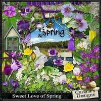 Scrap - Sweet Love of Spring JPG and PNG