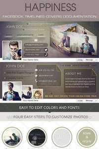 GraphicRiver - Happiness Facebook Timeline Cover