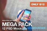 12 PSD Mockups of Mobile phones