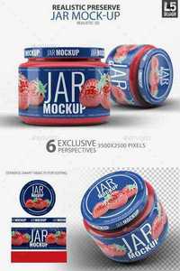 GraphicRiver - Realistic Preserve Jar Mock-Up 11315587