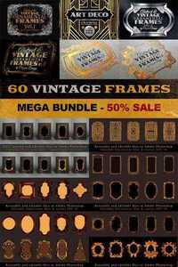 60 Vintage Frame Templates