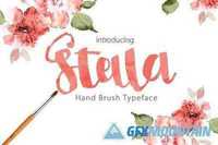 Stella script typeface