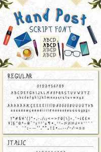 Graphicriver - Hand Post 10 Fonts