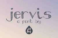 Jervis, a hand drawn font