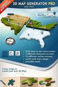 GraphicRiver - 3D Map Generator Pro – Easy Routes 1328869