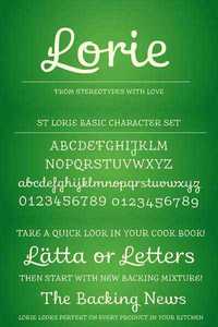 St Lorie Font Family