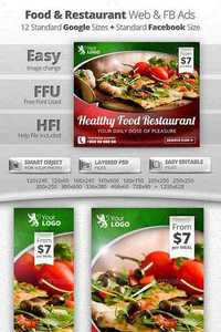 Food & Restaurant Web & Facebook Banners 11526063