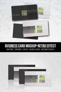 Graphicriver - Business Card Mockupretro Effect 11528029