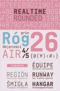 Realtime Rounded - Aesthetic Monospace Typeface Family 