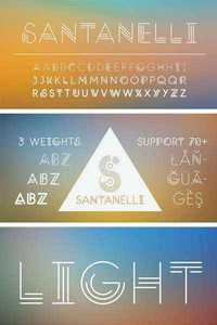 Santanelli - All Caps Display Typeface