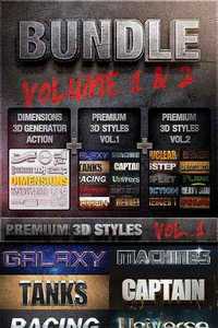 Graphicriver - Bundle - Dimensions Premium Styles Vol. 1 & 2 470344