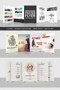Graphicriver - Flyer Poster And Websites Showcase Display Mock Up 11657745
