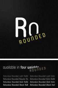 Rotundus Rounded Font Family