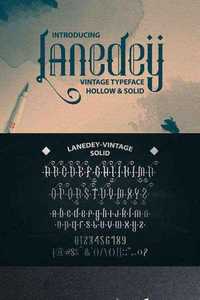 Lanedey-Vintage Typeface