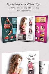 GraphicRiver - Beauty Products and Salon Flyers 11734804