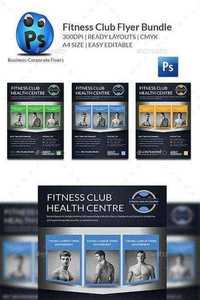 GraphicRiver - Health Sports Fitness Flyer Bundle 11769932