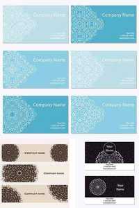 Set of six business cards