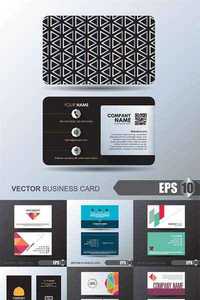 Business card for your company vector 1