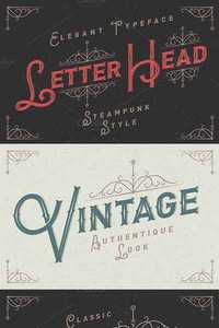 Letterhead Typeface With Ornate
