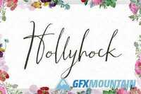 Hollyhock - A Messy Calligraphy Font
