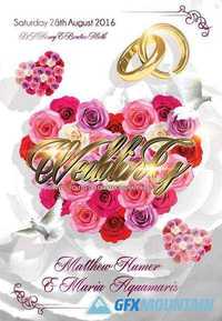 Wedding Event 2 Flyer PSD Template + Facebook Cover