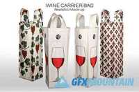 Wine Bottle Fabric Carry Bag