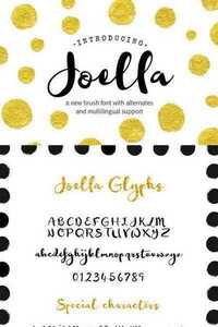 Joella brush script