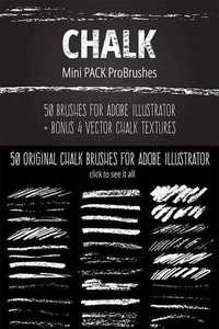 Mini Pack vector Chalk Brushes