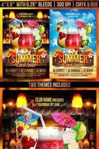 GraphicRiver - Summer Cocktails Flyer Template 11493905