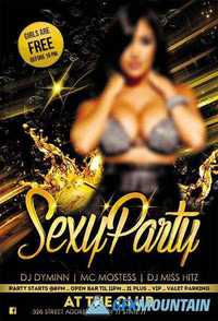 Sexy Party Flyer PSD Template + Facebook Cover