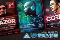  12 DJ Event Flyers + FB Covers