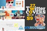 27 Premium Twitter Cover Designs