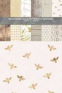 Weathered Gold Patterns & Textures